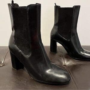 H&M Sleek Black Heeled Boots